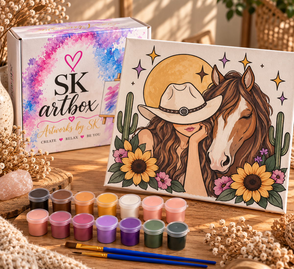 Large Art Box - Cowgirl Spirit